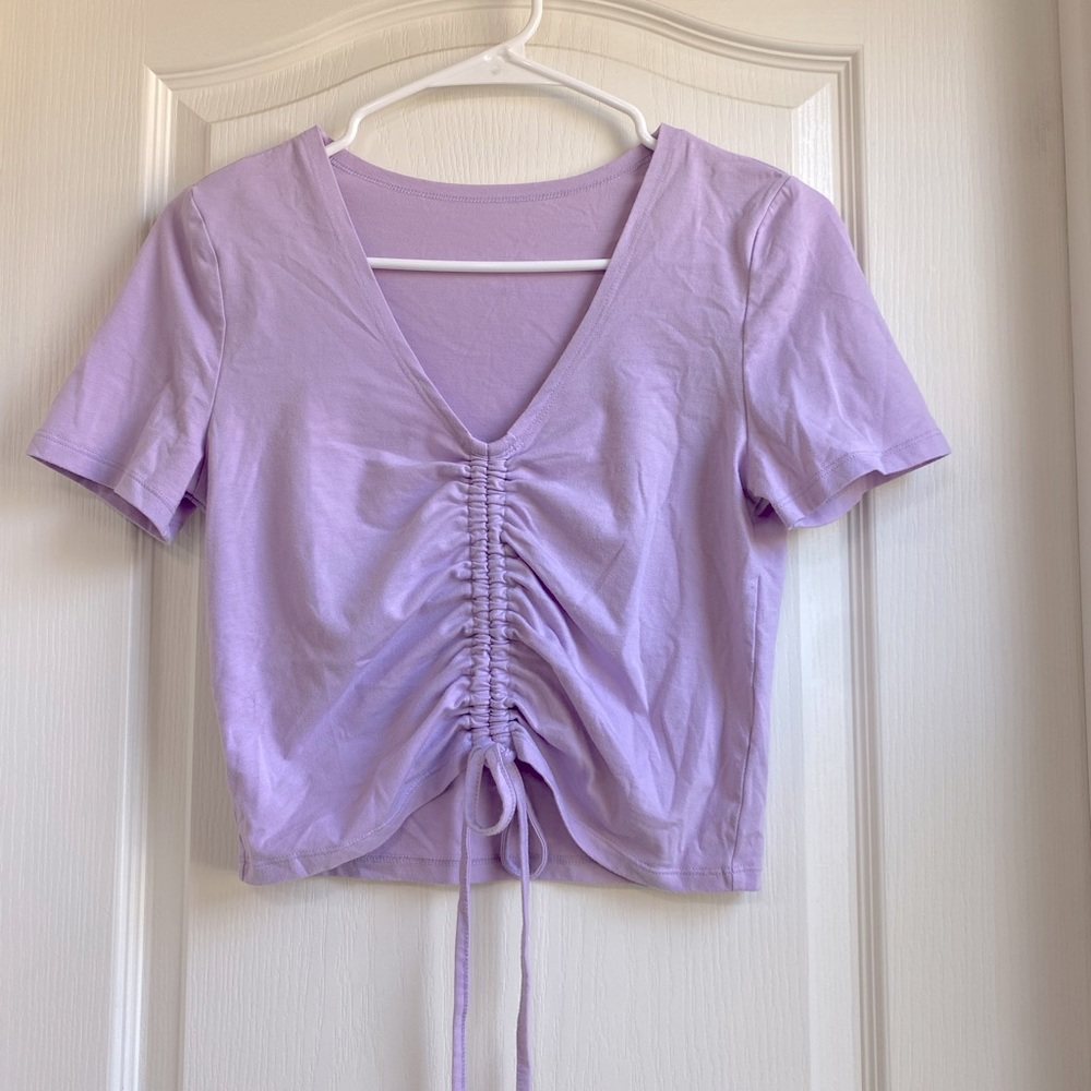 Shien Purple Cropped Tee - Women’s M